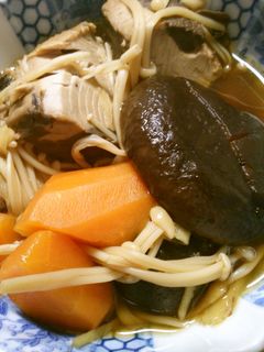 簡単! 和食 鰹と 椎茸 人参の煮物-レシピのメイン写真