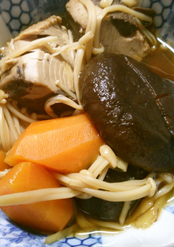 簡単！　和食　鰹と　椎茸　人参の煮物-レシピのメイン写真