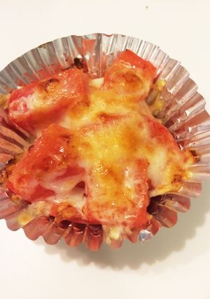 お弁当に彩り♪トマトのチーズ焼き-レシピのメイン写真