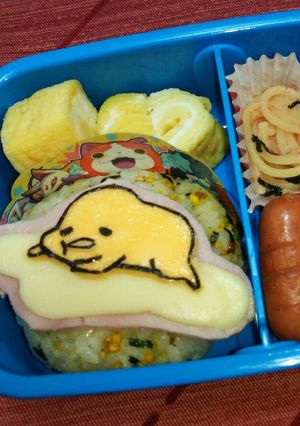 キャラ弁 スライスチーズで ぐでたま-レシピのメイン写真