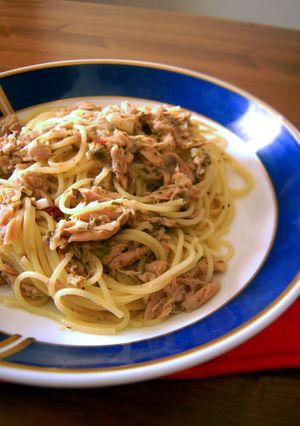 ツナとニンニクのパスタ-レシピのメイン写真