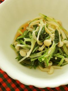 簡単ヘルシー★水菜とえのきのポン酢和え-レシピのメイン写真