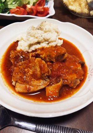 チキントマト煮〜パスタと合わせランチにも-レシピのメイン写真