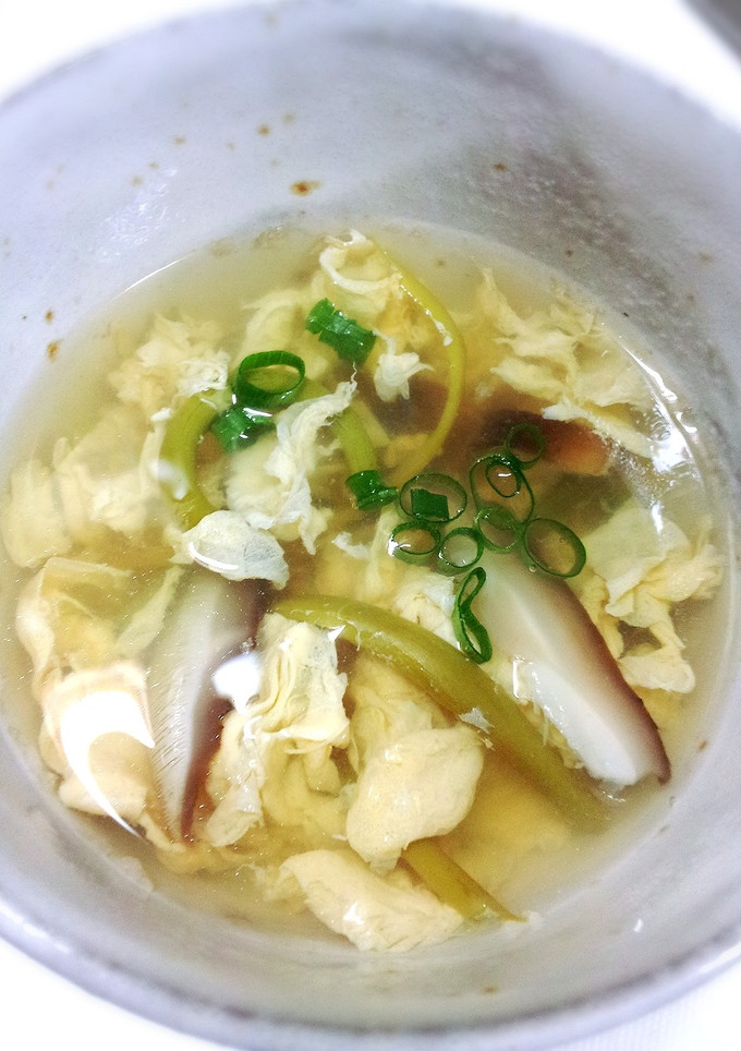 ほんだしでゼンマイとしいたけの和風スープ-レシピのメイン写真