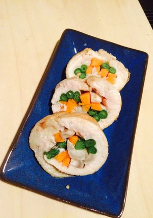 節約れしぴ♡鶏胸肉の彩りﾁｷﾝﾛｰﾙ-レシピのメイン写真
