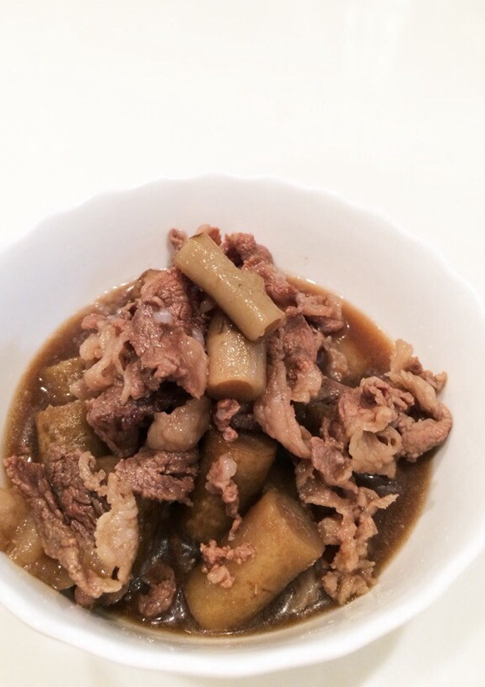 ささっと簡単！ごぼうと牛肉の煮物-レシピのメイン写真