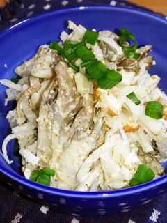 大根と舞茸*ごまマヨ和え-レシピのメイン写真