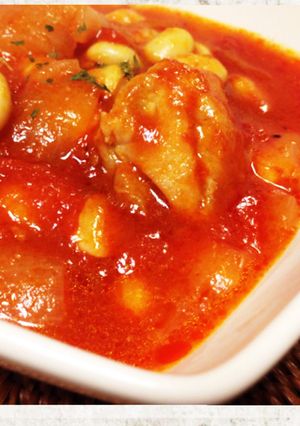 鶏肉と豆の簡単トマト煮-レシピのメイン写真