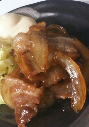 豚バラでシンプルな生姜焼き!-レシピのメイン写真