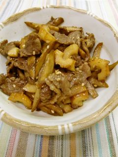 牛肉とごぼうの甘辛炒め-レシピのメイン写真