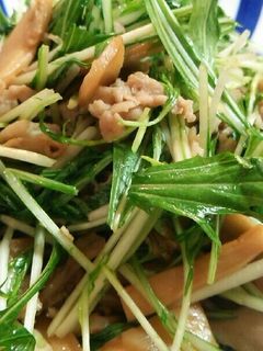 水菜と味つきメンマのおかずサラダ★-レシピのメイン写真