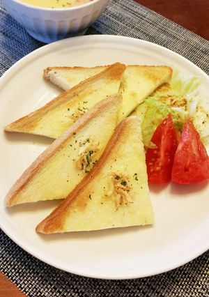 塩えぴガーリックトースト-レシピのメイン写真