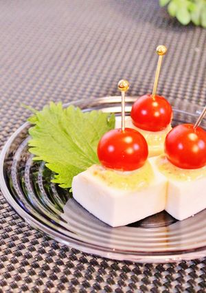 はんぺんとプチトマトの味噌マヨピンチョス-レシピのメイン写真