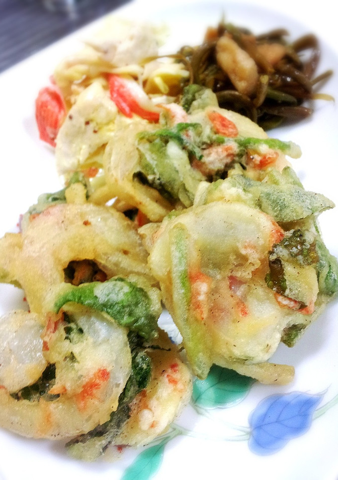 サクッ！新玉ねぎと三つ葉のかき揚げ-レシピのメイン写真