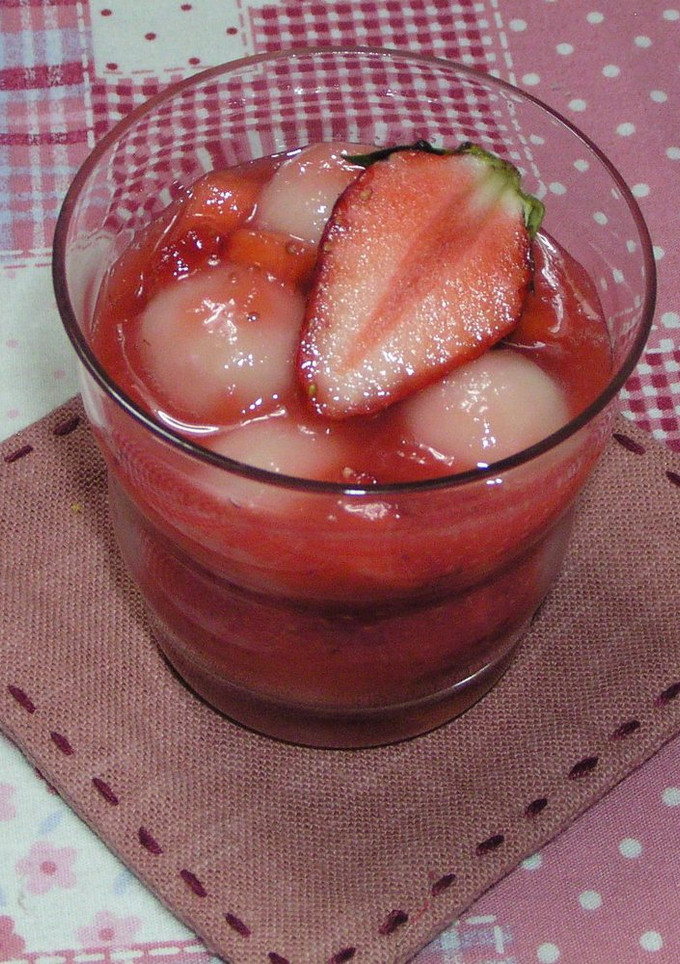 。*。・いちごとうふ白玉。*。・-レシピのメイン写真
