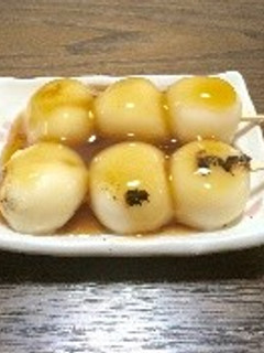 ヘルシーおやつ:豆腐みたらし団子-レシピのメイン写真