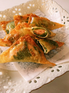 パリパリ~明太チーズの揚げワンタン-レシピのメイン写真