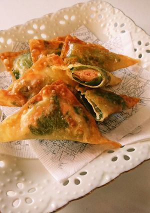 パリパリ～明太チーズの揚げワンタン-レシピのメイン写真