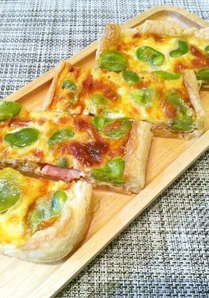 春の☆ベーコンと空豆のキッシュ-レシピのメイン写真