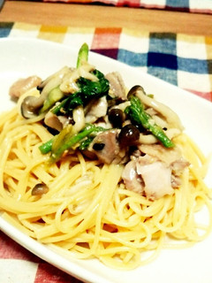 ウドの芽と鶏の柚子胡椒パスタ-レシピのメイン写真