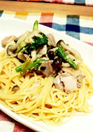 ウドの芽と鶏の柚子胡椒パスタ-レシピのメイン写真