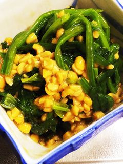納豆ほうれん草-レシピのメイン写真