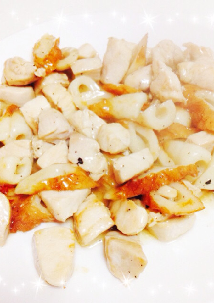 鶏胸肉とちくわの塩レモン炒め-レシピのメイン写真