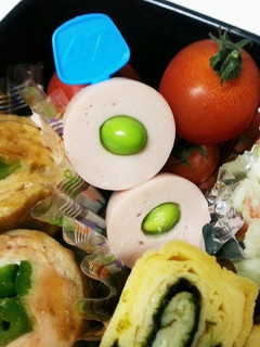 お弁当に枝豆ソーセージ-レシピのメイン写真