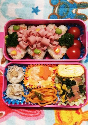 ハートのり巻きのキャラ弁-レシピのメイン写真