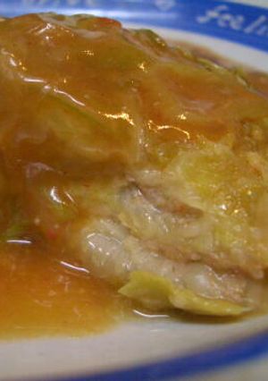 ピリカラあんかけ★豚バラと白菜の重ね煮-レシピのメイン写真