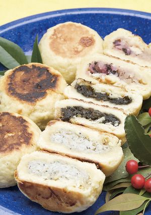 千切り大根(切干し大根)入り焼きもち-レシピのメイン写真