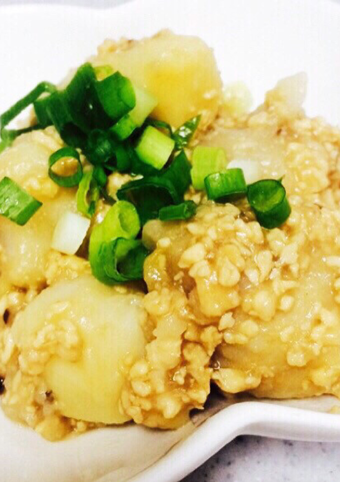 里芋の鶏そぼろ煮 田舎風〜-レシピのメイン写真