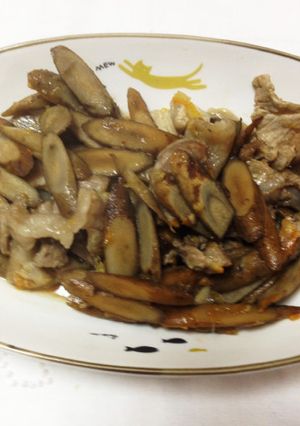 ごぼうと豚すじ肉のマーマレード煮-レシピのメイン写真