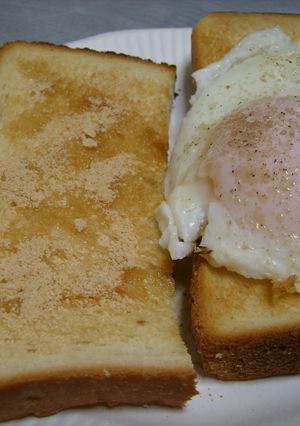きなこ★目玉焼きトースト-レシピのメイン写真