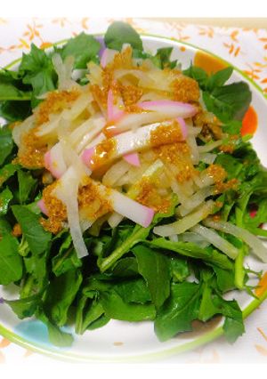 ルッコラと大根の胡麻ドレサラダ-レシピのメイン写真