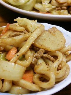 カレー焼きうどん。-レシピのメイン写真
