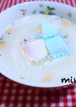 インスタントスープにマシュマロほっこり☆-レシピのメイン写真