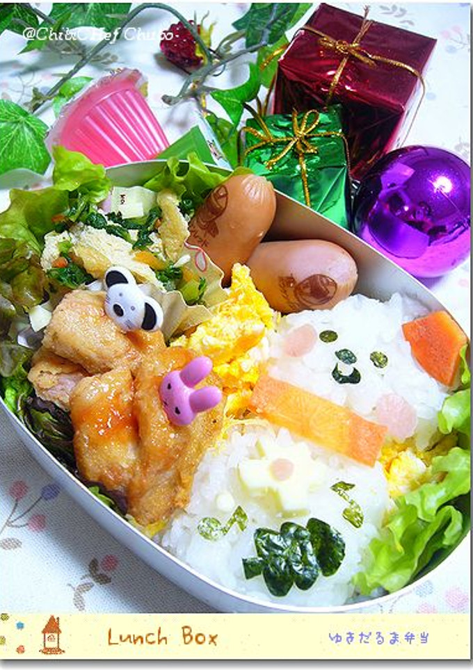 ゆきだるま弁当-レシピのメイン写真