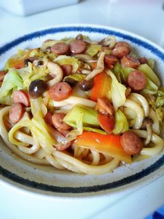 オイスター焼きうどん-レシピのメイン写真