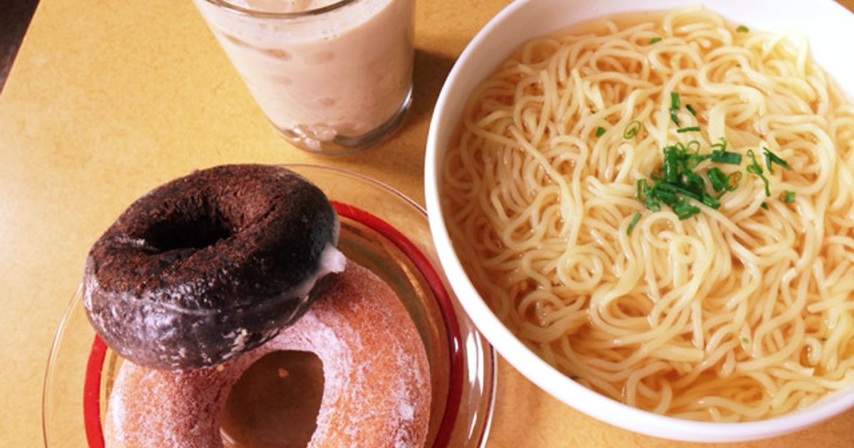 簡単！汁そば( ´3｀)ミスド風 ランチ by ゆうこちゅん 【クックパッド