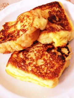 プリンみたい♡ふわっふわフレンチトースト-レシピのメイン写真