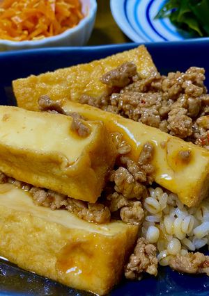 厚揚げひき肉丼-レシピのメイン写真