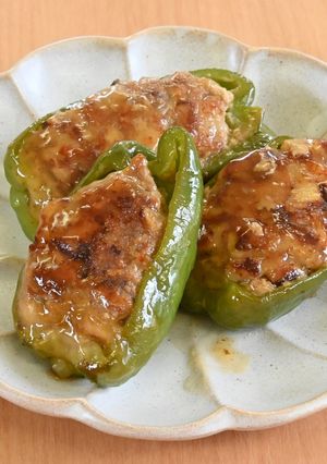 ピーマンの肉詰めあんかけ　JAいるま野-レシピのメイン写真