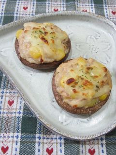 お弁当やおつまみに♪椎茸のツナマヨ詰め-レシピのメイン写真
