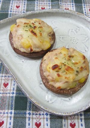 お弁当やおつまみに♪椎茸のツナマヨ詰め-レシピのメイン写真