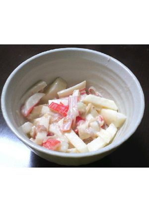 梅マヨドレッシングで長芋のサラダ-レシピのメイン写真