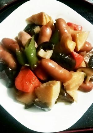 ウインナー入り筍の中華風炒め煮-レシピのメイン写真