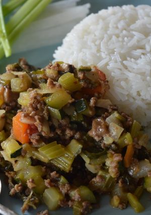夏野菜のタイ風ドライカレー-レシピのメイン写真