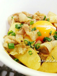 簡単旨い♡豚肉と長いものトロっと甘辛丼-レシピのメイン写真