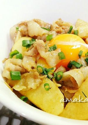 簡単旨い♡豚肉と長いものトロっと甘辛丼-レシピのメイン写真